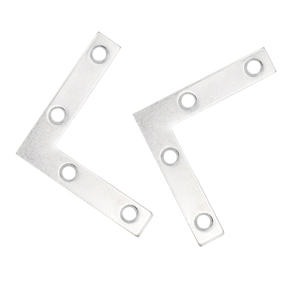 2" Zinc-Plated Corner Braces for Reinforcing Corner Joints Pack of 10 With Screws