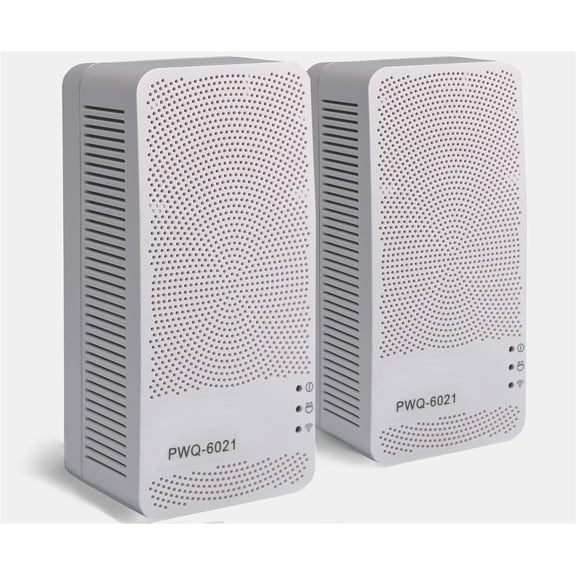2 Zinwell PowerLine 1 Gbps Internet Wi-Fi Extender Long Distance Solution Kit