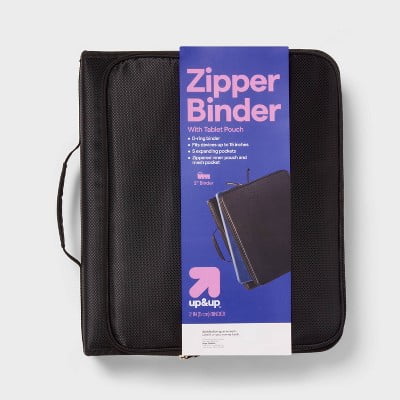2" Zipper Binder with Pouch Tablet