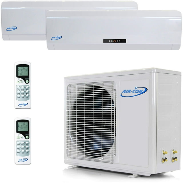 2 Zone Mini Split 9000 12000 Ductless Air Conditioner Pre-Charged Dual Zone Mini Split USA Parts & Awesome Support