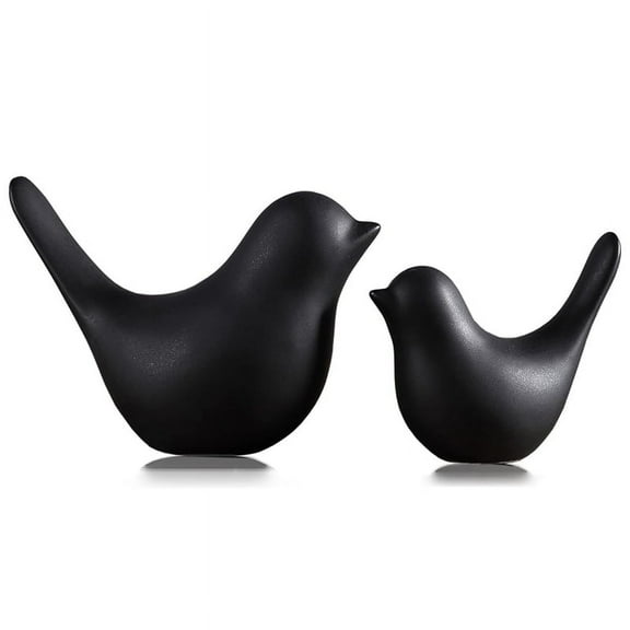 2 * bird statues-Black