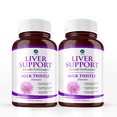 thumbnail image 1 of (2 bottles - 10% off) 1 Body Liver Cleanse & Support Supplement – Milk Thistle Extract (Silymarin), Turmeric Curcumin, Dandelion Root, Artichoke, Vitamin B12 & more in 2 Vegetarian C, 1 of 7