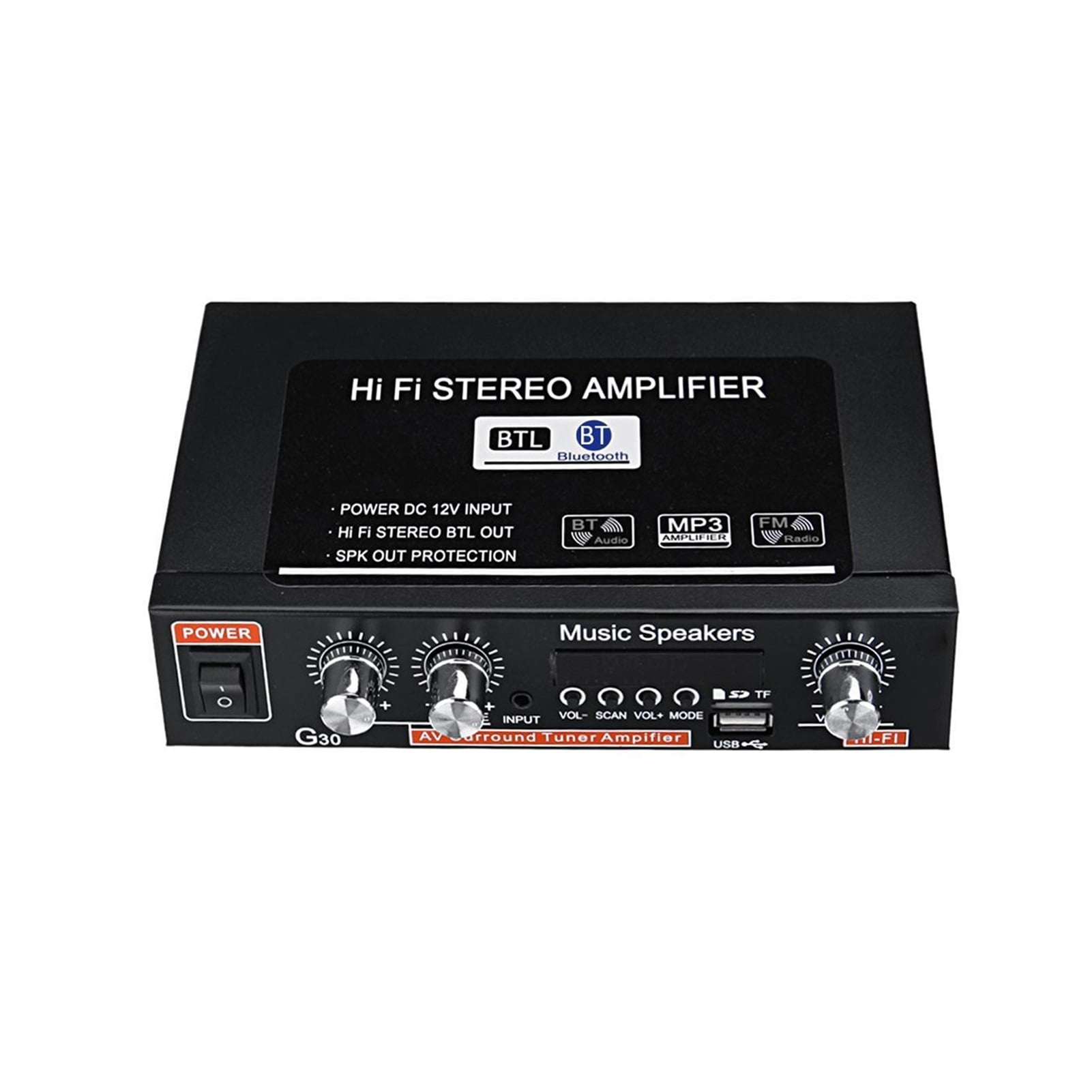 2channel HiFi Stereo Audio Car Amplifier Car Audio Bluetooth 2 Channel