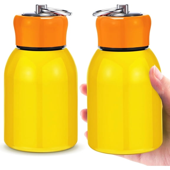 2 count 10oz Mini Water Bottles Stainless Slim Insulated Thermal for Hot Cold Drink Thermal Small Vacuum Portable Water Bottle for Women Gifts Travel Camping Hiking