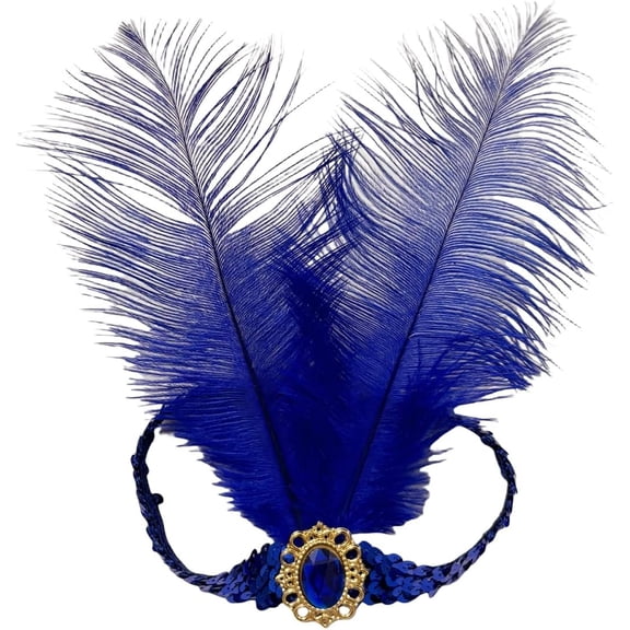 2 count 1920s Flapper Headband,Sequins  Headpiece,Mardi Gras Carnival Party Headwear Accessory Women