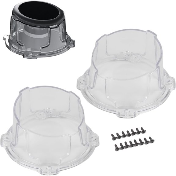 2 count 2'' Speaker Tweeter Boxes for UTV ATV RV Boat Trunk Golf Cart Marine Speaker Enclosures Pods Mount Spacer Rear Deck Kick Panel Box (Transparent, 2 inch and Below)