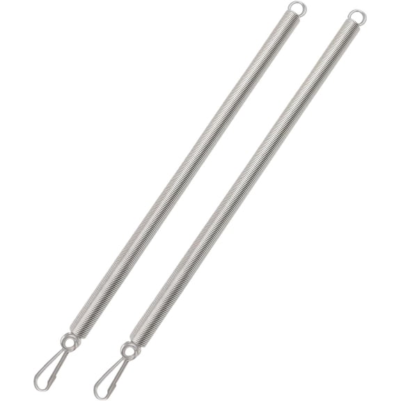 2 count 20 Inch Screen Door Spring Long Extension Spring Closer with Snap Hooks for Self-Closing Garage Storm Screen Door Hardware