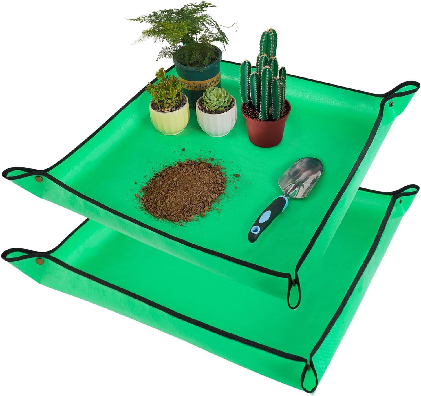 2 count 27 "x 27" Repotting Mat for Indoor Transplanting and Mess ...