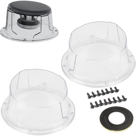 2 count 4'' to 3.5'' Speaker Tweeter Boxes for UTV ATV RV Boat Trunk Golf Cart Marine Speaker Enclosures Pods Mount Spacer Rear Deck Kick Panel Box (Transparent, 4 to 3.5inch)