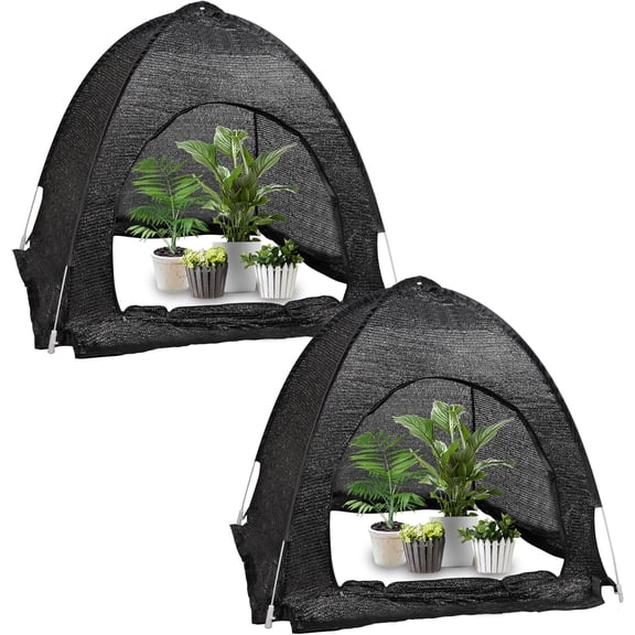 2 count 70%  Shade Tent for Garden, 33.5x35.5x31.5 inch Sun Shade Netting Cloth for Outdoor , Pop Up Net Cover ,   Protective Covers for Vegetable Fruit Crops