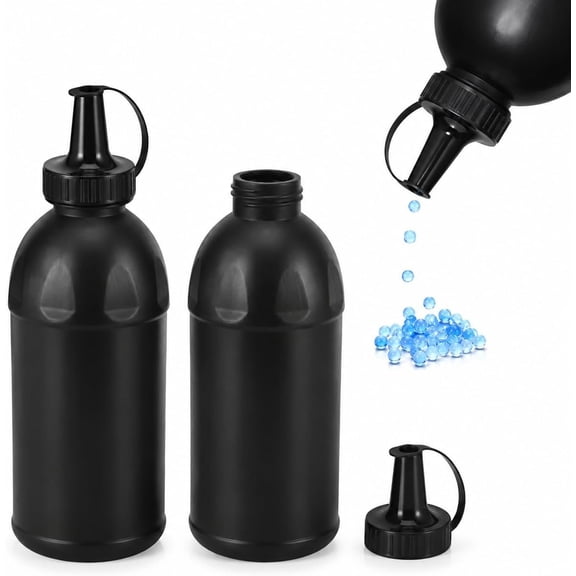 2 count Beads Bottle, 27 Oz Large Capacity Organizer and Bead Storage Bottles Bead Holder for Balls Supplies Indoor Outdoor Use Blaster Accessories
