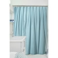 thumbnail image 1 of 2 count Crown Display 70 inch x 72 inch Shower Liner with Ring and Magnets - Light Blue, 1 of 6
