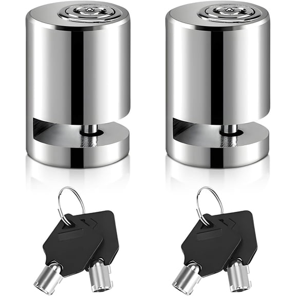 2 count Disc Lock, Anti Motorbike Safety Disk Lock with Two , Mini Alloy Steel Wheel Disc Lock for Electromobile Road Cycle Mountain (2PCS)