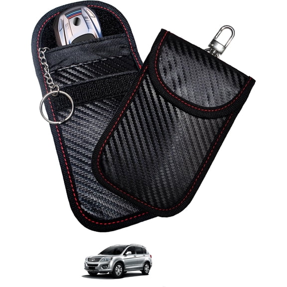 2 count Faraday Bag for  , RFID Signal Blocking Pouch, Anti- Key Fob Protector, Cell Phone Signal Blocker Case,  Key Fob Cage (Medium)