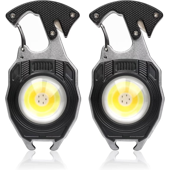 2 count Flashlight Cob Work Light 7 Modes 1600Lumen High Lumen Flashlights for ,EDC