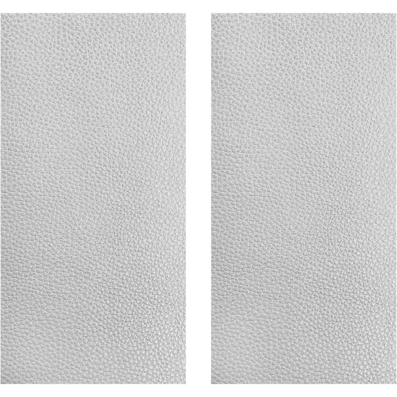 2 count Leather Repair Patch Tape, 4 x 8 Inch PU Vinyl Repair Patches for Upholstery Seat, Self Adhesive Leather Tape Repair Kit for Furniture Couches Chairs (White)