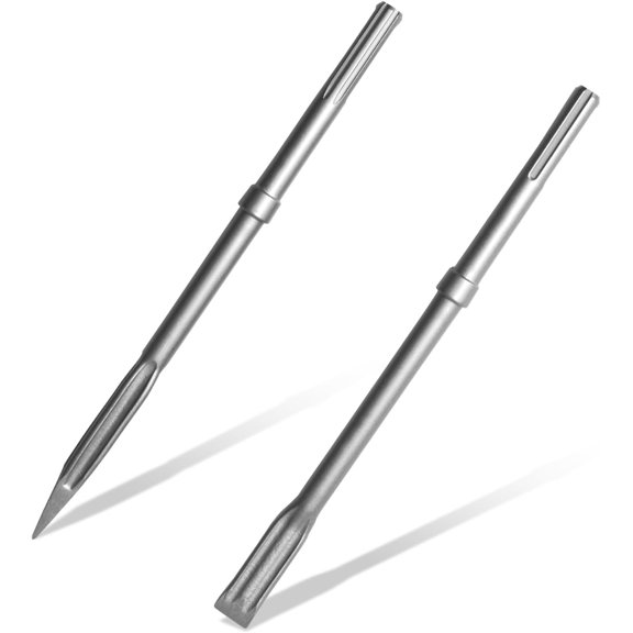 2 count -Max Shank Rotary Hammer Chisel Set