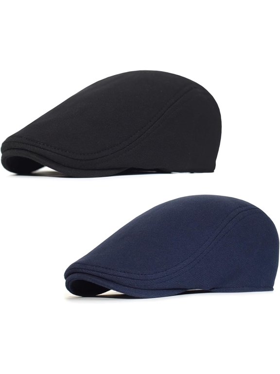 2 count Mens Womens Newsboy Flat Beret Hat Ivy Irish Driving Cabbie Hat