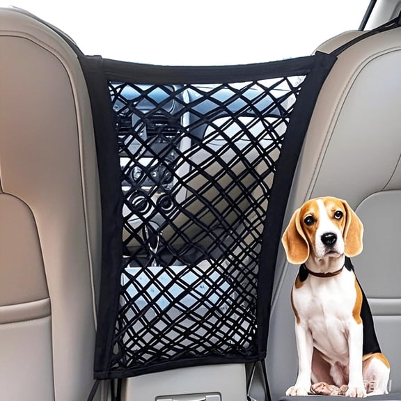 2 count Net Barrier, Net for Netting for with Stretchable Storage Bag for Black High Elastic Double Layer Cargo Nets(11.2 * 9.8in)