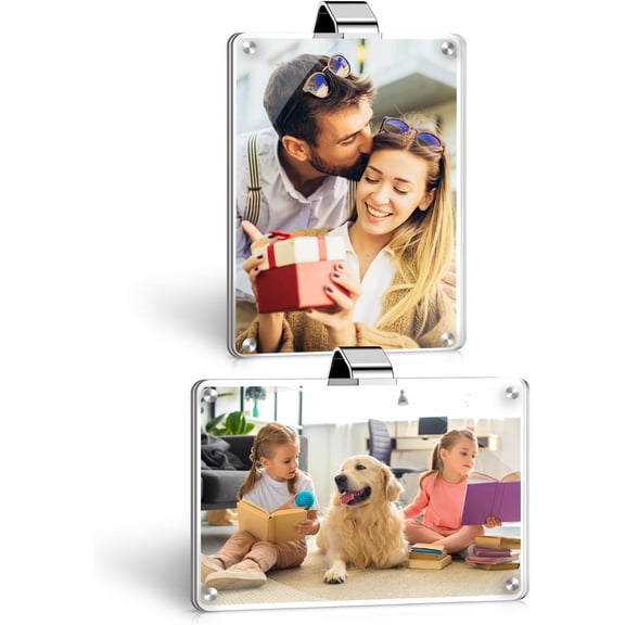 2 count Picture Holder - Personalized Visor Photo Clip - Accessproes Picture Frame Suitable for Adding Family or Personal Photos