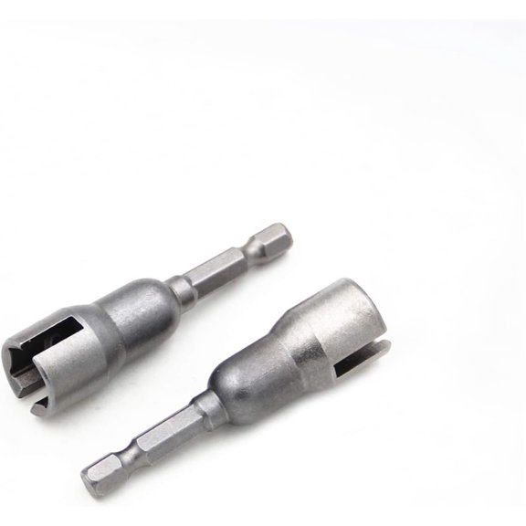 2 count Power Wing Nut Driver Set, Wing Nut Drill Bit Socket Wrenches Tools Set,1/4" Quick Connect Hex Shank for Panel Wing Nuts, Screws Eye, C Hook Bolt,Q-Hanger,Wire Twisting