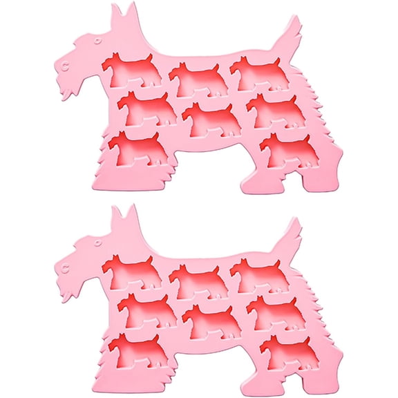2 count Scottie   Tray, 8-Cavity     Molds for Candy  Jelly