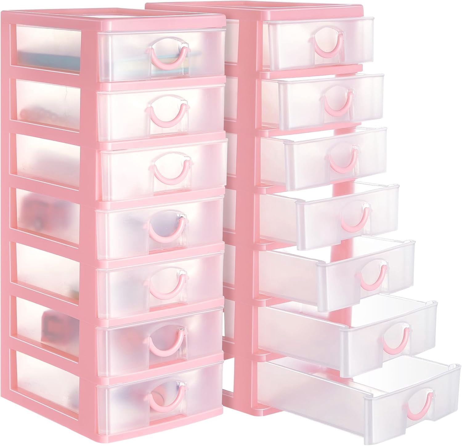 2 count Small Organizer Drawers Stackable 7-drawer Box, - Walmart.com