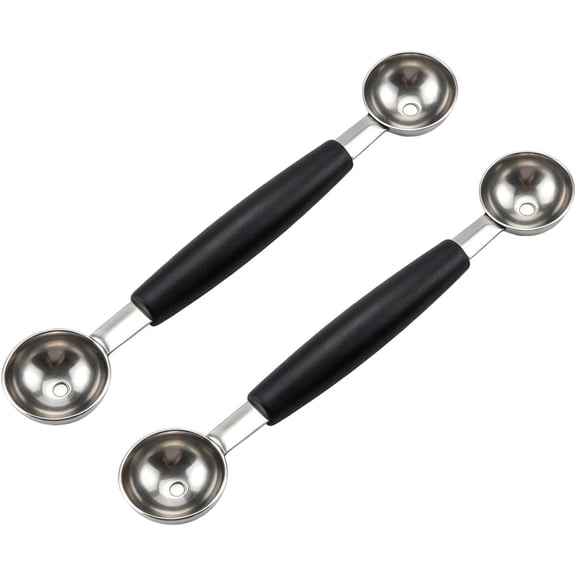 2 count Stainless Steel Double-Ended Melon Baller Scoop