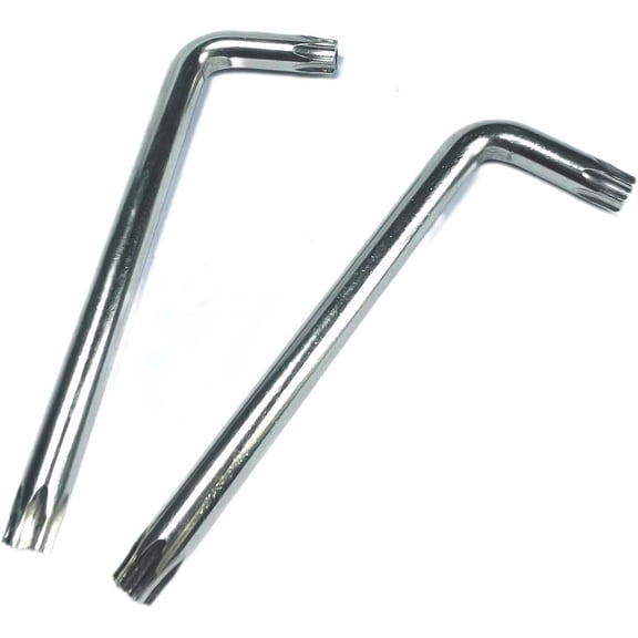 2 count T50 Torx Bit T50 Anti Tamper Proof Torx Key Bit Wrench,T 50 torx key set,allen key drill bit set L-Shape,S2 Steel tamper proof torx bit set