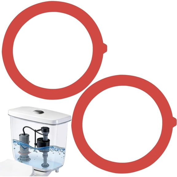 2 count Toilet Flush Valve Seal Compatible with Kohler Canister GP1059291, Ring Gasket for Leak Repair (Red)