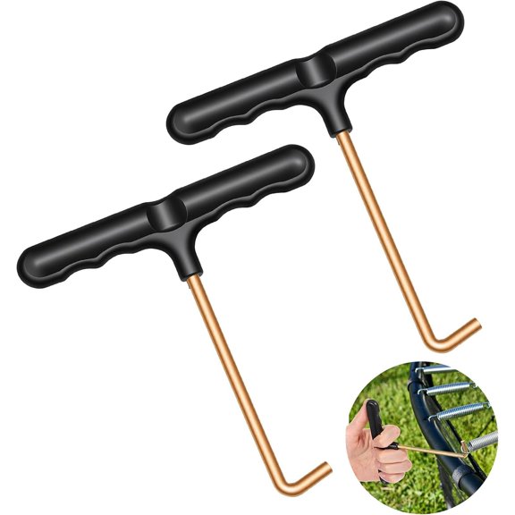 2 count Trampoline Spring Tool, Trampoline Tool for Springs with T-Hook Design