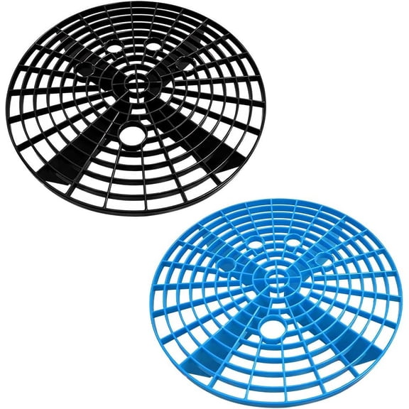 2 count Wash Bucket Insert, Dirt Guard Bucket Insert Helps Remove Dirt Debris Washing Kit, Detail Grit Filter Cleaning Tool Fits 3-5 Gallon Bucket, Accessories (Black+Blue)