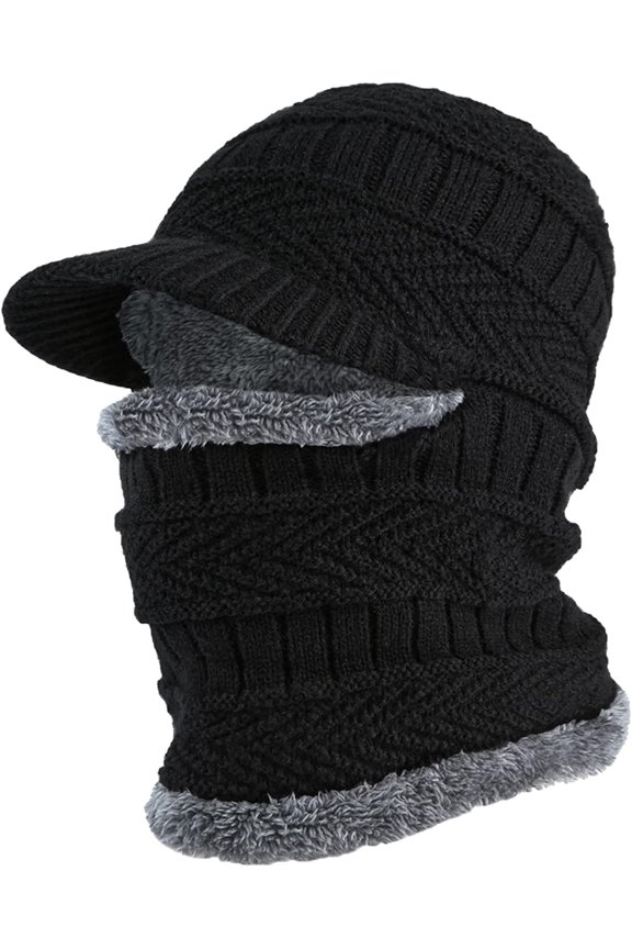 2 count Winer Kni Beanie Balaclava Ha -Slip ouch Screen Miens Se hermal Ski Cap Unisex for Womens Mens