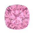 thumbnail image 1 of 2 ct 7.0x7.0mm Cushion Cut VVS1 Simulated Pink October Birthstone, 1 of 4