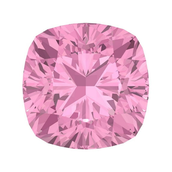 2 ct 7.0x7.0mm Cushion Cut VVS1 Simulated Pink October Birthstone