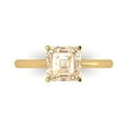 thumbnail image 1 of 2 ctw Solitaire Anniversary Ring for Women | Asscher Cut Natural Morganite | Hyperallergenic Solid 14K Yellow Gold, 1 of 5