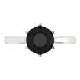thumbnail image 1 of Solitaire Engagement Ring for Women - 2ct Natural Onyx in 14K White Gold Promise Ring, 1 of 6
