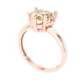 thumbnail image 1 of 2.0 ct Brilliant Heart Cut VVS1 Natural Morganite 14k Rose Solid Gold Solitaire Wedding Bridal Anniversary Engagement Ring size 8.25, 1 of 7