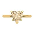 thumbnail image 1 of Clara Pucci 14K Yellow Gold 2ct Morganite Solitaire Ring for Women, 1 of 8