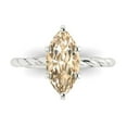 thumbnail image 1 of Solitaire Engagement Ring for Women - 2ct Natural Morganite in 14K White Gold Promise Ring, 1 of 5