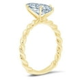 thumbnail image 1 of 2 ct Marquise Cut Simulated Blue Diamond Solitaire Engagement Ring for Women in 18K Yellow Gold, 1 of 2