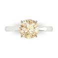 thumbnail image 1 of Solitaire Engagement Ring for Women - 2ct Natural Morganite in 14K White Gold Promise Ring, 1 of 5