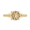 thumbnail image 1 of Clara Pucci 14K Yellow Gold 2ct YellowMoissanite Solitaire Ring for Women, 1 of 8