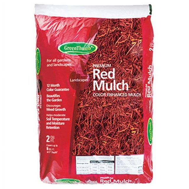 Premium 2 cu ft. Green Thumb Mulch, Red