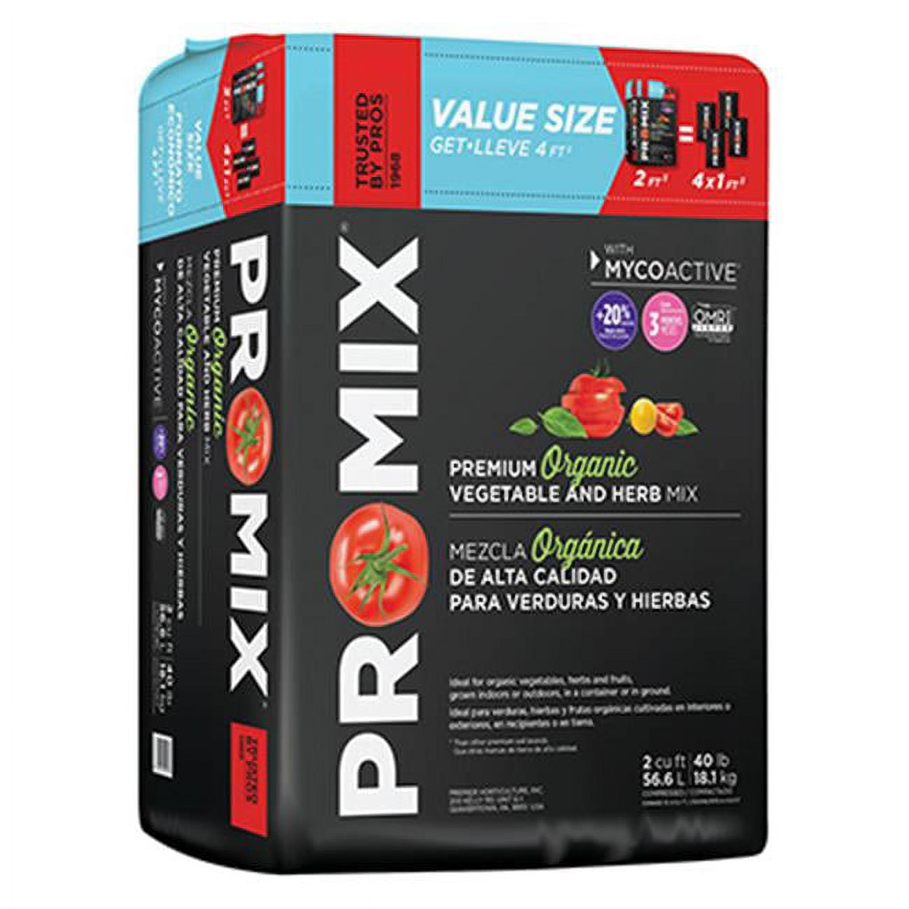 2 cu ft. Pro Mix Ultimate Organic Vegetable \u0026 Herb Mix Soil