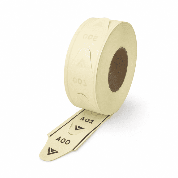 2-digit T80 Yellow Take A Number Tickets For D80 Ticket Dispenser