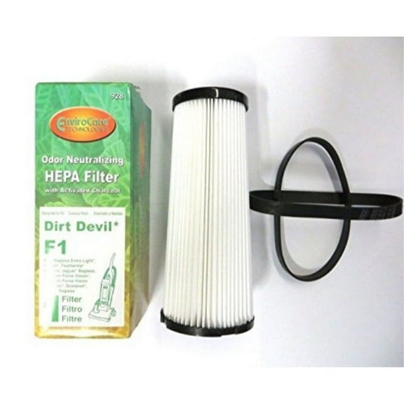 2) dirt devil style 4&5 belts & 1) f1 filter