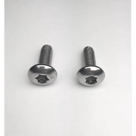 2 ea 1987 to 2006 Jeep Wrangler STAINLESS STEEL YJ / TJ Front Bumper Torx Bolt Set