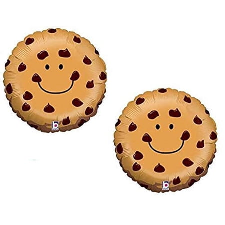 2 foil BALLOONS new CHOCOLATE CHIP COOKIES milk and cookie party birthday dessert table any occasion bake sale bakery monster treats