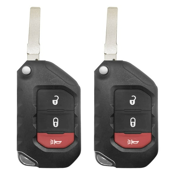 2 for Jeep Wrangler JK 2018-2020 Smart 3B Remote Key Fob OHT1130261 68416782AA